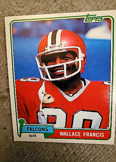 1981 Topps #51 Wallace Francis Atlanta Falcons — front