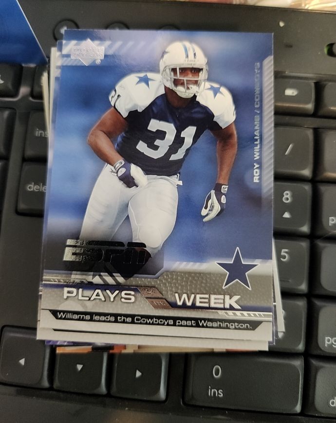 2005 Upper Deck ESPN Plays of the Week #PW-31 Roy Williams — front
