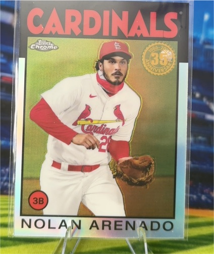 2021 Topps Chrome 1986 35th Anniversary #86BC-5 Nolan Arenado — front