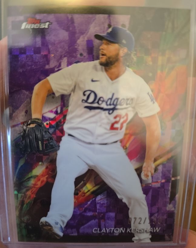 2024 Topps Finest #55 Clayton Kershaw — front