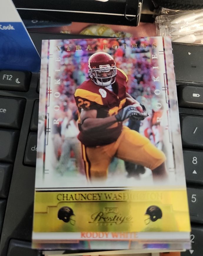 2008 Playoff Prestige Xtra Points Gold #110 Chauncey Washington — front
