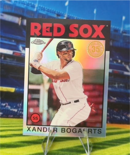 2021 Topps Chrome 1986 35th Anniversary #86BC-8 Xander Bogaerts — front