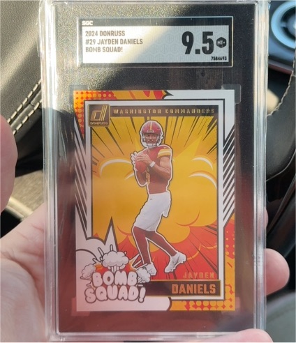 2024 Panini Donruss #29 Jayden Daniels Bomb Squad — front