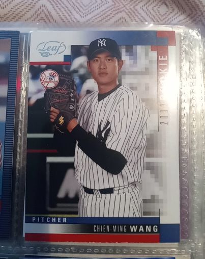 2003 Leaf #325 Chien-Ming Wang — front