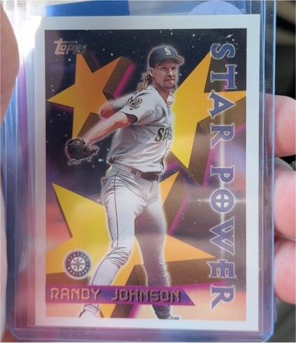 1996 Topps #224 Randy Johnson Star Power — front