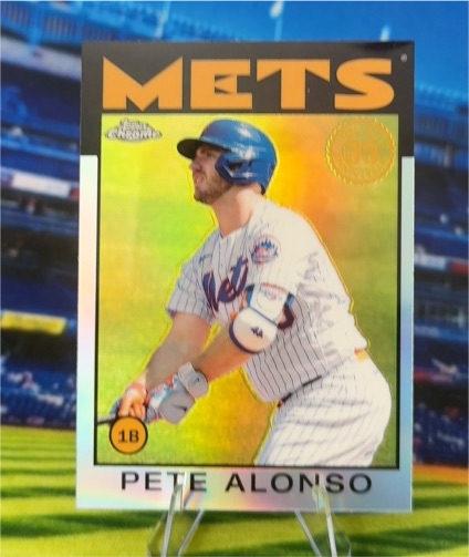 2021 Topps Chrome 1986 Topps Baseball #86BC-10 Pete Alonso — front