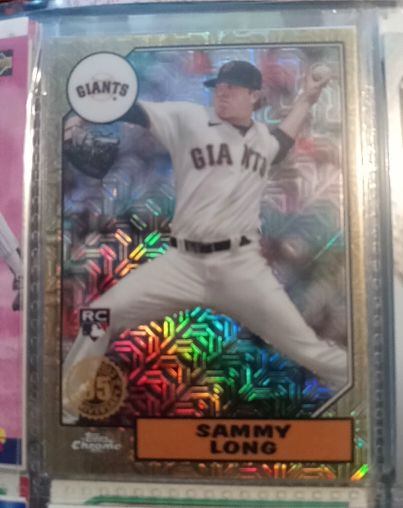 2022 Topps Chrome 1987 Topps Baseball #T87C-98 Sammy Long — front