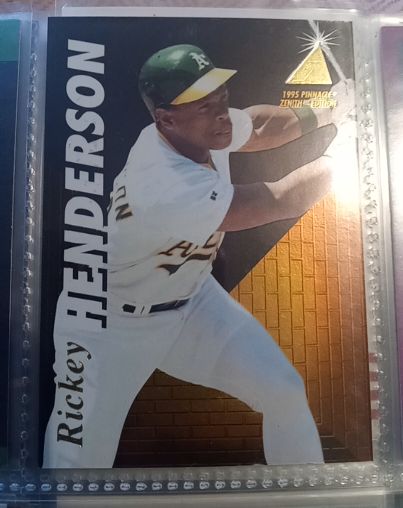 1995 Pinnacle Zenith #87 Rickey Henderson — front