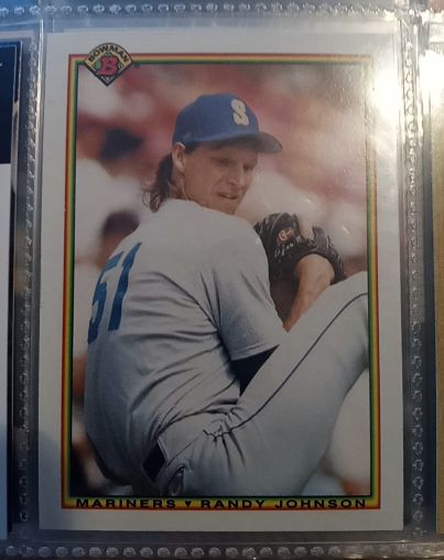 1990 Bowman #468 Randy Johnson Seattle Mariners — front