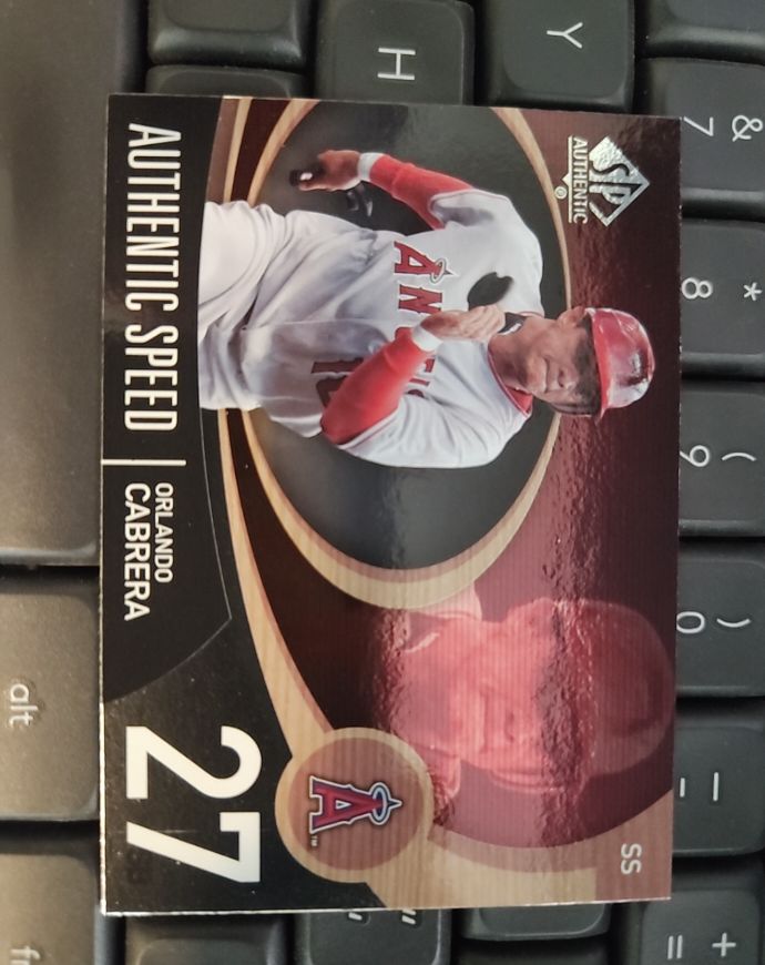 2007 SP Authentic #27 Orlando Cabrera — front