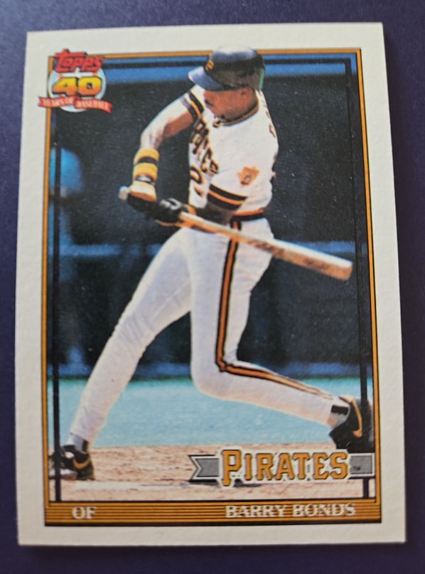 1991 Topps #570 Barry Bonds — front