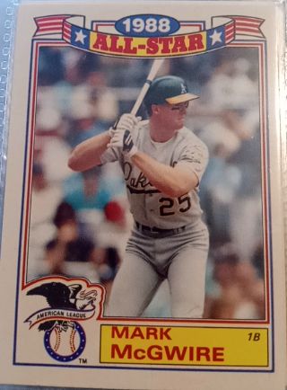 1989 Topps #2 1988 All-Star Mark McGwire — front