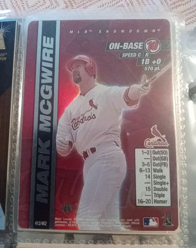2000 MLB Showdown 1st Edition #412 Mark McGwire — front