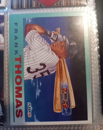1992 Fleer #712 Frank Thomas — front
