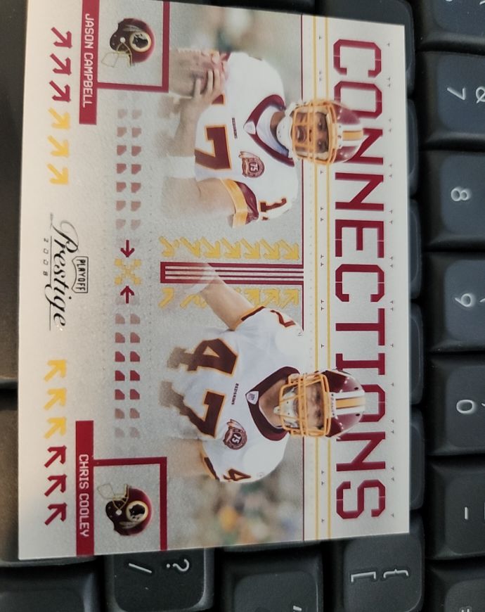 2008 Playoff Prestige Connections #C-20 Chris Cooley / Jason Campbell — front