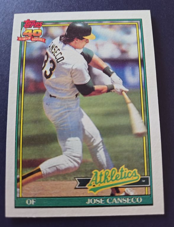1991 Topps #700 Jose Canseco — front