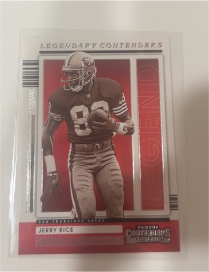 2021 Panini Contenders Legendary Contenders #LGD-JRI Jerry Rice — front