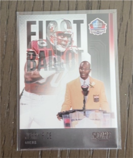 2022 Panini Score First Ballot #FB-JR Jerry Rice — front