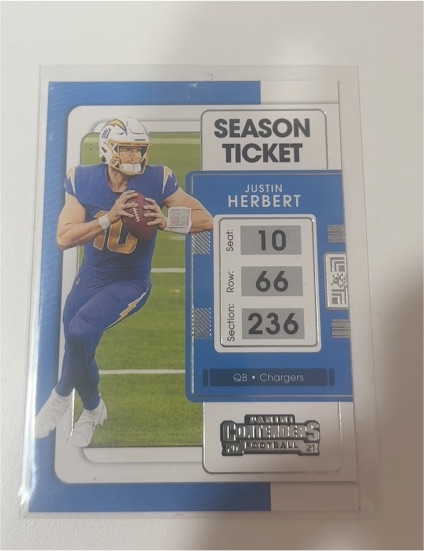 2021 Panini Contenders Season Ticket #51 Justin Herbert — front