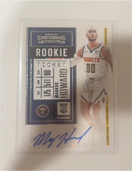 2020 Panini Contenders #163 Markus Howard Rookie Ticket — front