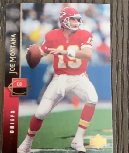 1994 Upper Deck #133 Joe Montana Kansas City Chiefs — front