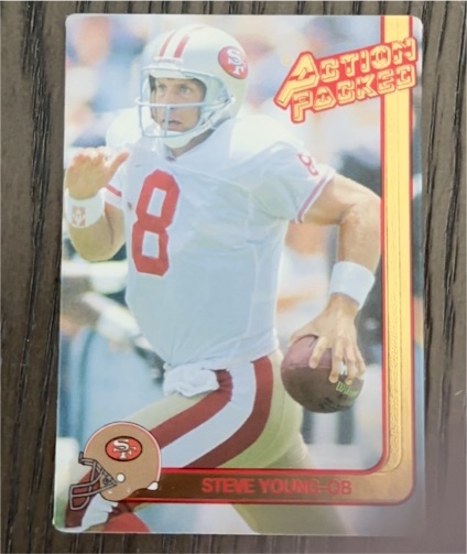 1991 Action Packed #80 Steve Young — front