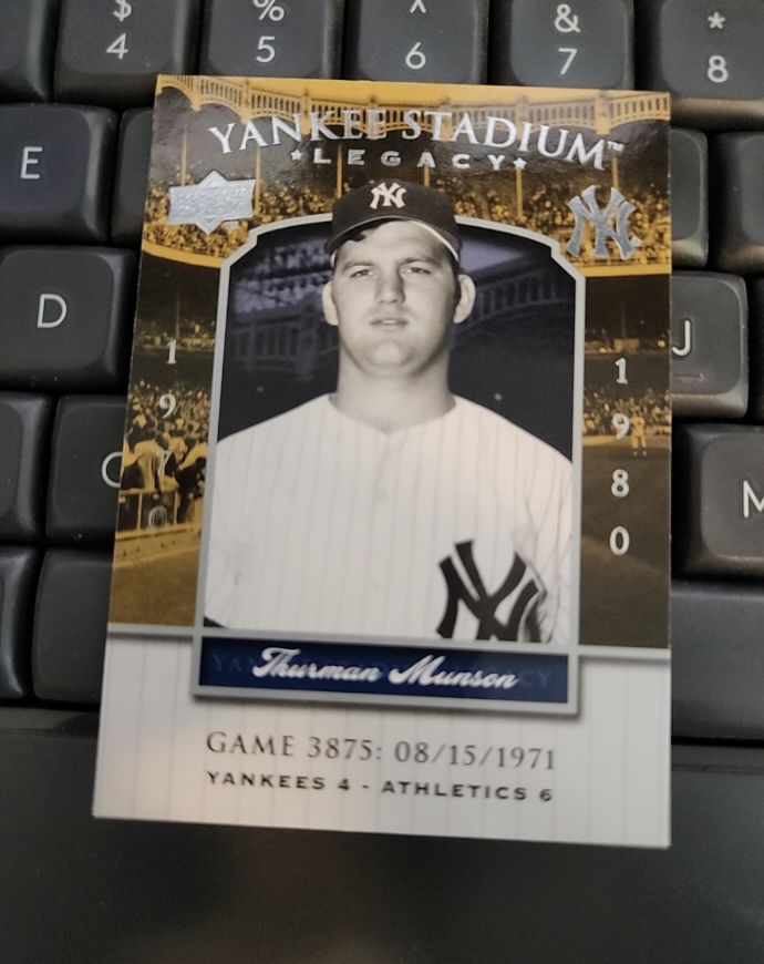 2008 Upper Deck Yankee Stadium Legacy #YSL3875 Thurman Munson — front