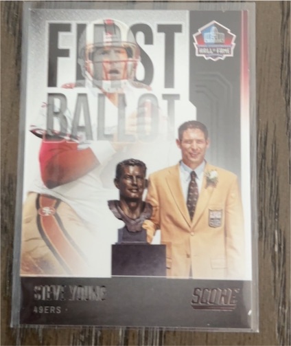 2022 Panini Score First Ballot #FB-SY Steve Young — front