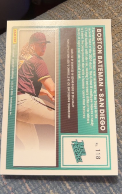 2023 Panini Donruss Baseball #118 Boston Bateman — front