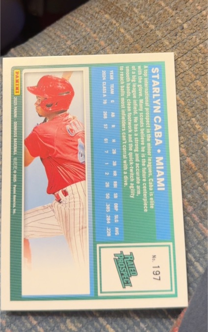 2025 Panini Donruss #197 Starlyn Caba — front
