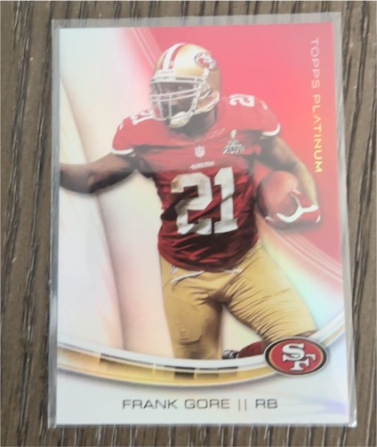 2013 Topps Platinum #72 Frank Gore — front