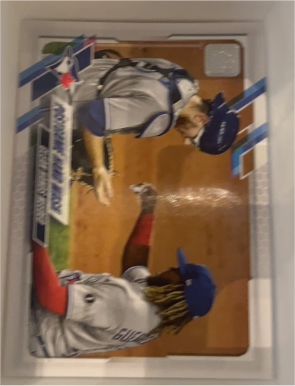 2021 Topps #159 Postgame Hand Wash Danny Jansen / Vladimir Guerrero Jr. — front