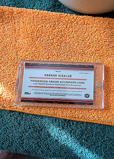 2024 Topps Possession Arrow Autograph Card #PAH-001 Hannah Hidalgo — back