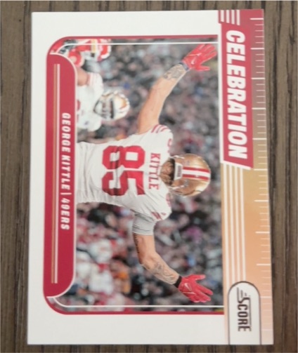 2024 Panini Score Celebration #C-GKE George Kittle — front