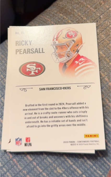 2024 Panini Contenders #15 Ricky Pearsall — front