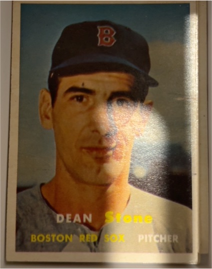 1957 Topps #381 Dean Stone — front