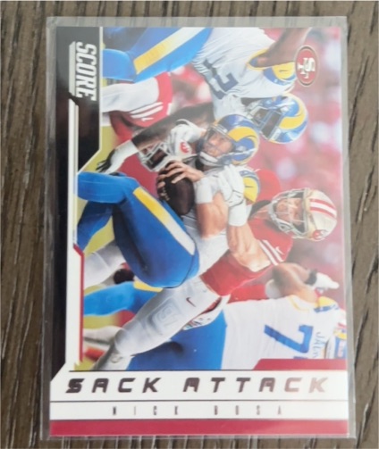 2023 Panini Score #1 Nick Bosa Sack Attack — front