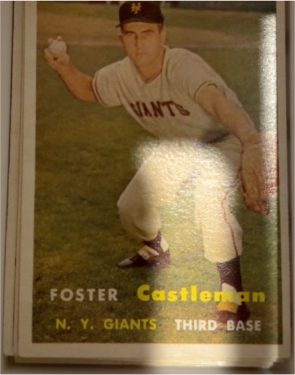 1957 Topps #237 Foster Castleman — front