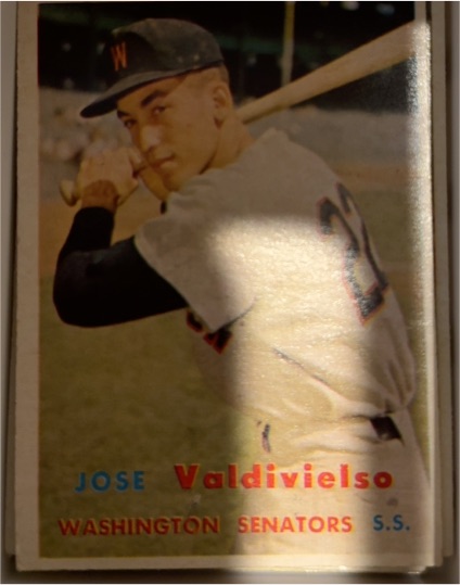 1957 Topps #246 Jose Valdivielso — front