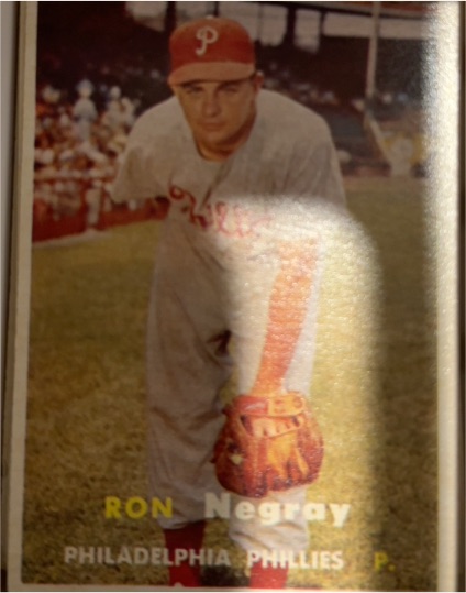 1957 Topps #254 Ron Negray Philadelphia Phillies — front