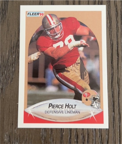 1990 Fleer #8 Pierce Holt — front