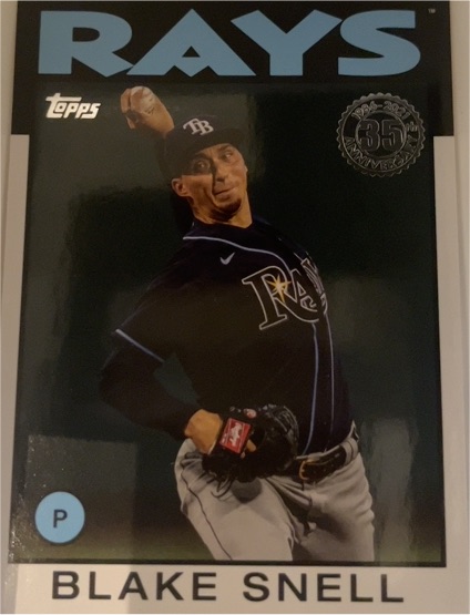 2021 Topps 5x7 1986 Baseball 35th Anniversary #86B-9 Blake Snell — front