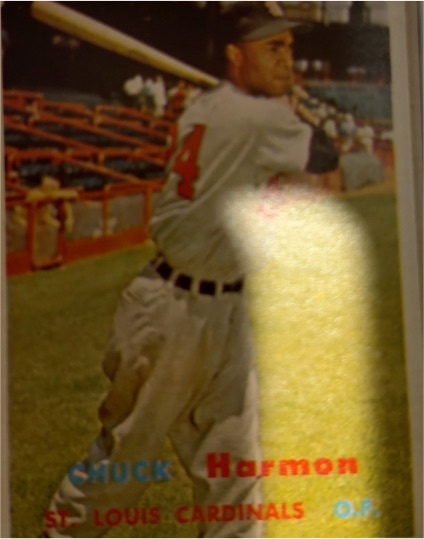 1957 Topps #299 Chuck Harmon — front