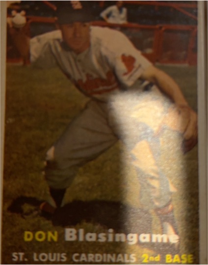 1957 Topps #2 Don Blasingame — front