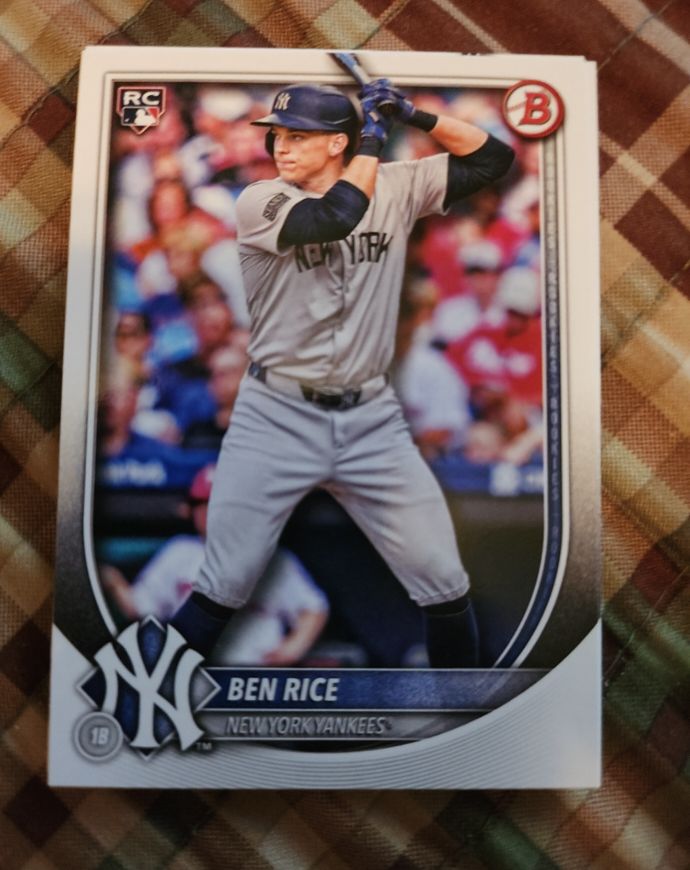 2025 Bowman #85 Ben Rice — front
