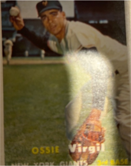 1954 New York Giants #24 Ossie Virgil — front