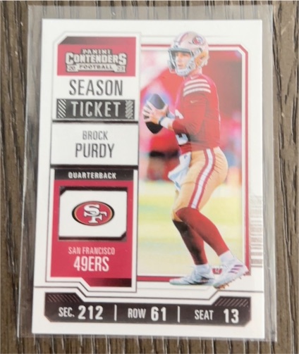 2023 Panini Contenders Season Ticket #86 Brock Purdy — front