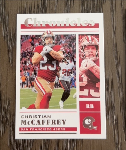 2022 Panini Chronicles #29 Christian McCaffrey — front