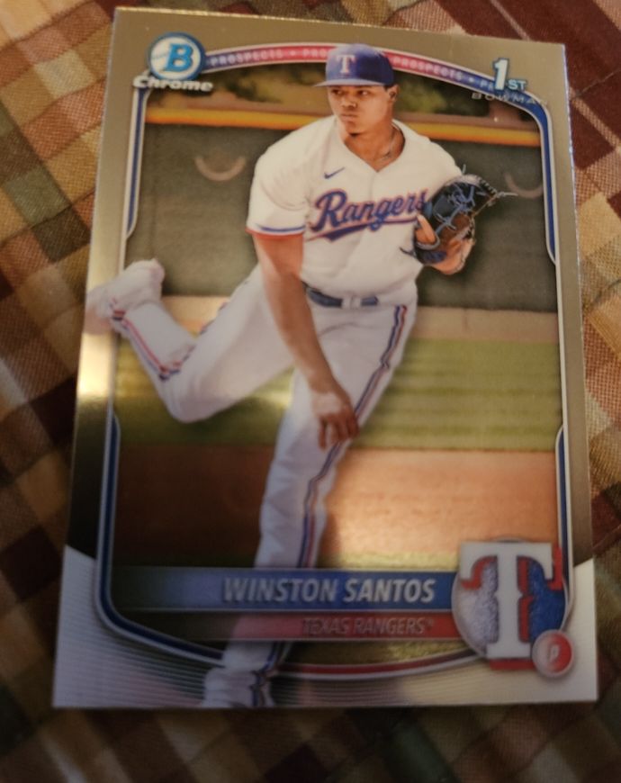2025 Bowman Chrome #BCP-121 Winston Santos — front