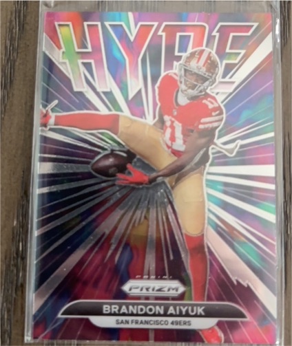 2021 Panini Prizm #H-8 Brandon Aiyuk Hype — front